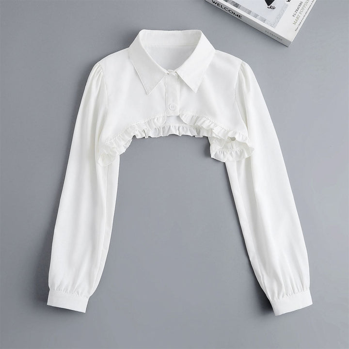 Kurzes Capelet für Sonnenschutz Abnehmbare Halbhemdbluse