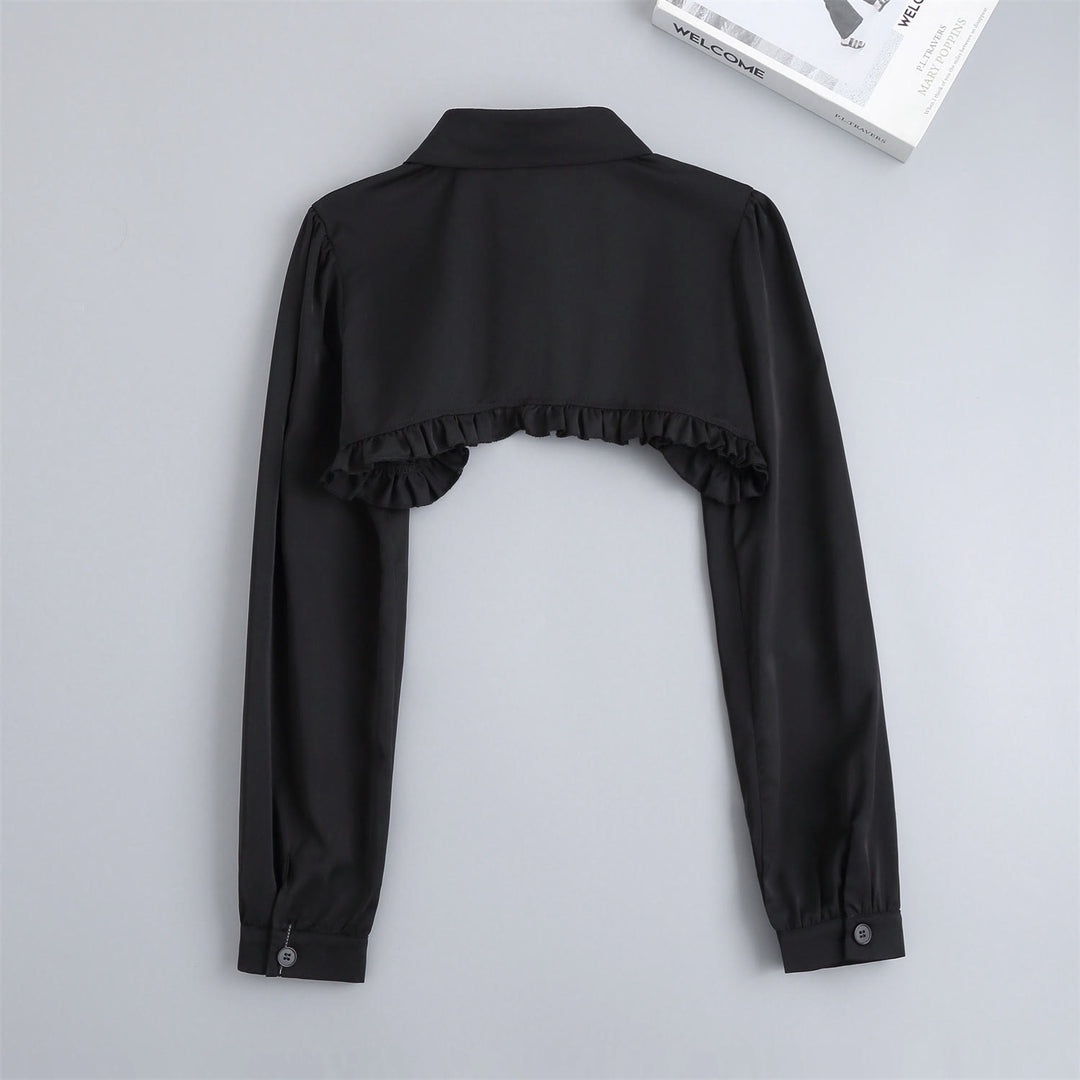 Kurzes Capelet für Sonnenschutz Abnehmbare Halbhemdbluse