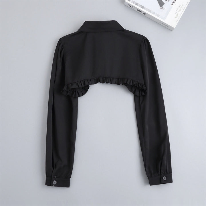 Kurzes Capelet für Sonnenschutz Abnehmbare Halbhemdbluse