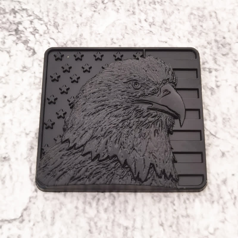 Metallaufkleber mit amerikanischer Flagge und Weißkopfseeadler fürs Auto