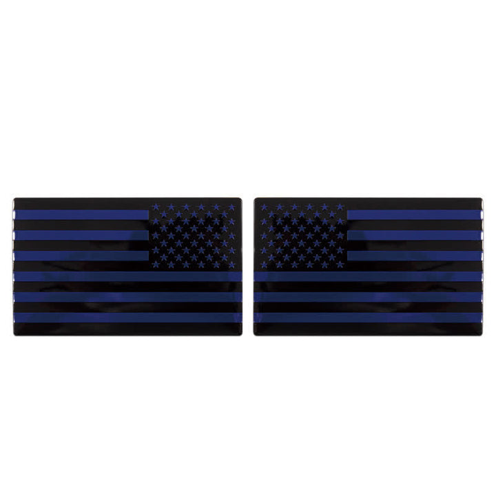 2 Stück Metallaufkleber mit amerikanischer Flagge fürs Auto