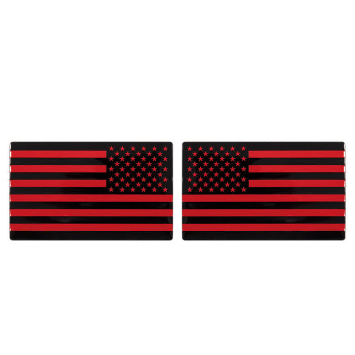2 Stück Metallaufkleber mit amerikanischer Flagge fürs Auto