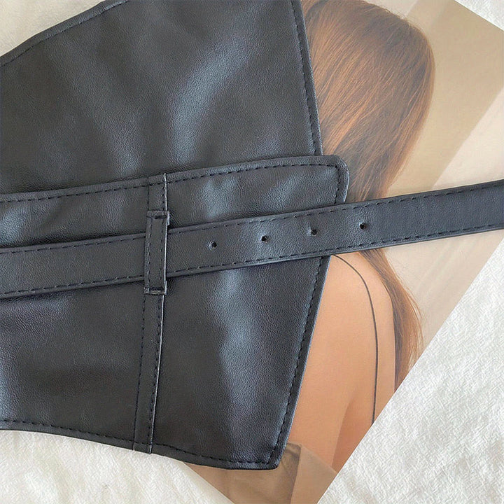 Breiter Bund für Damen Leder Korsettgürtel