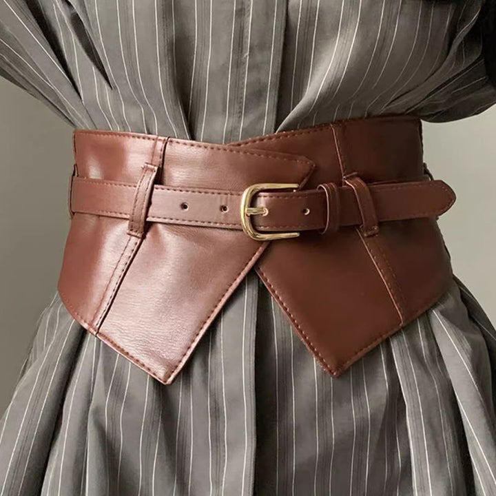 Breiter Bund für Damen Leder Korsettgürtel