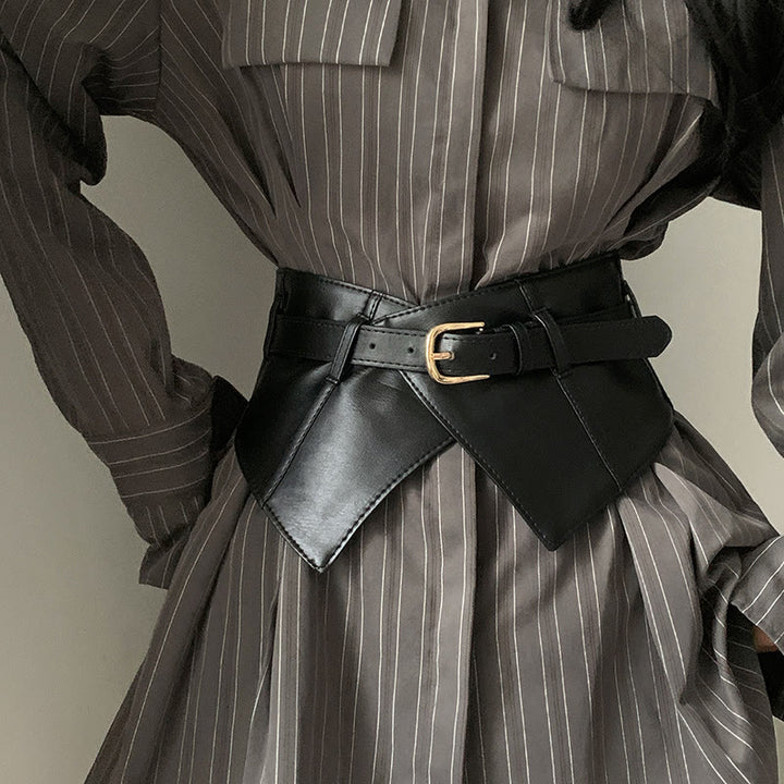 Breiter Bund für Damen Leder Korsettgürtel