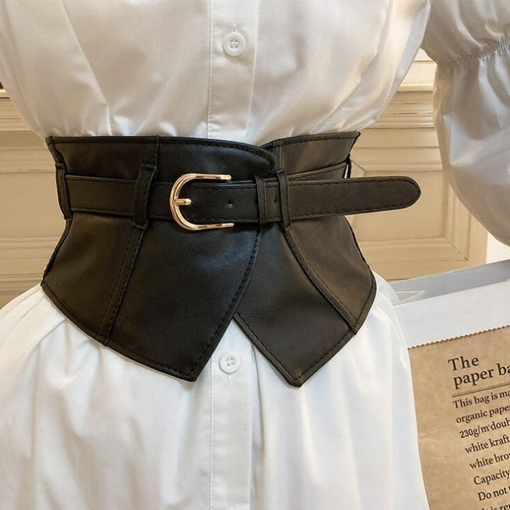 Breiter Bund für Damen Leder Korsettgürtel