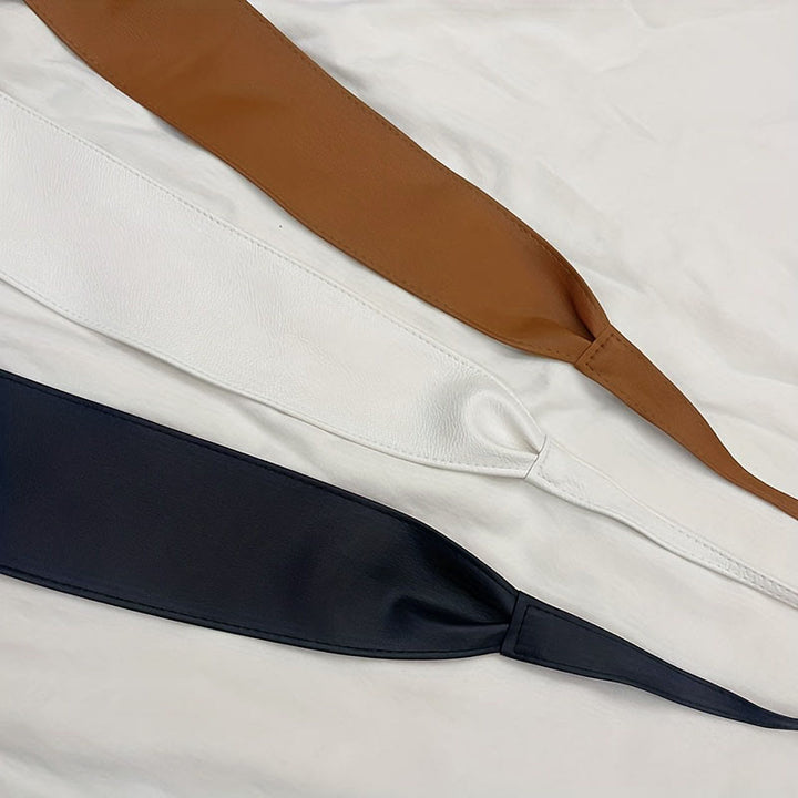 Breiter Taillengürtel für Damen, Korsettgürtel aus Leder