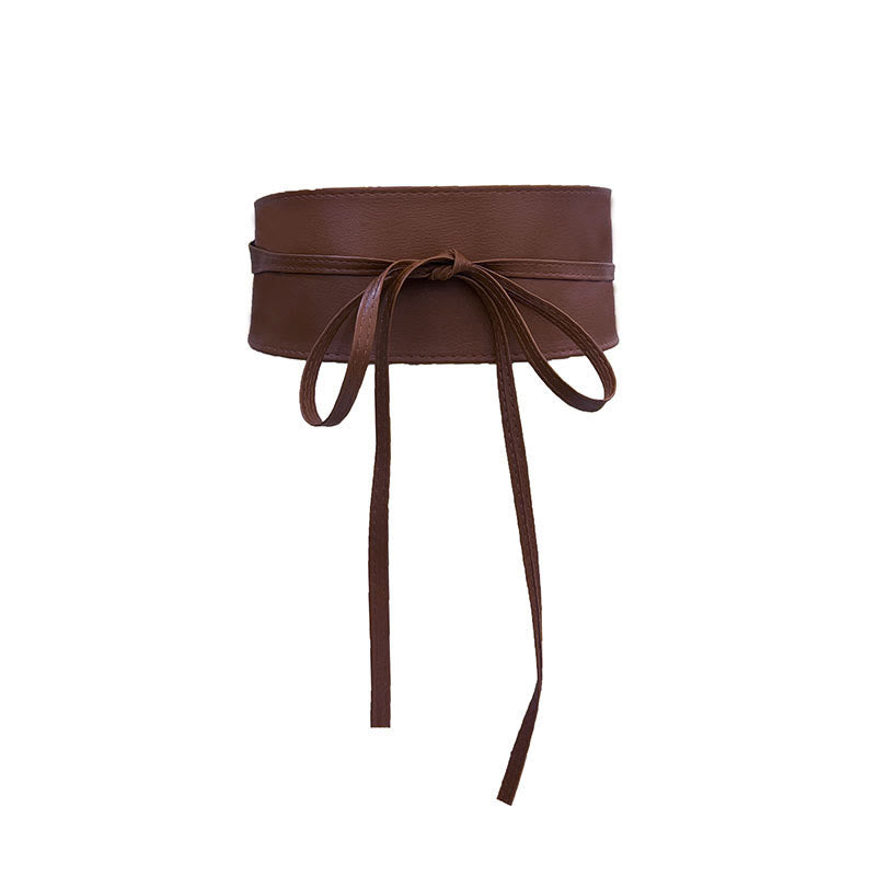 Breiter Taillengürtel für Damen, Korsettgürtel aus Leder