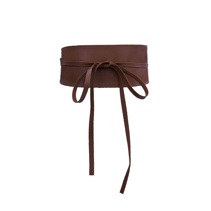 Breiter Taillengürtel für Damen, Korsettgürtel aus Leder