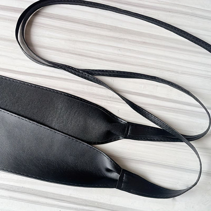Breiter Taillengürtel für Damen, Korsettgürtel aus Leder