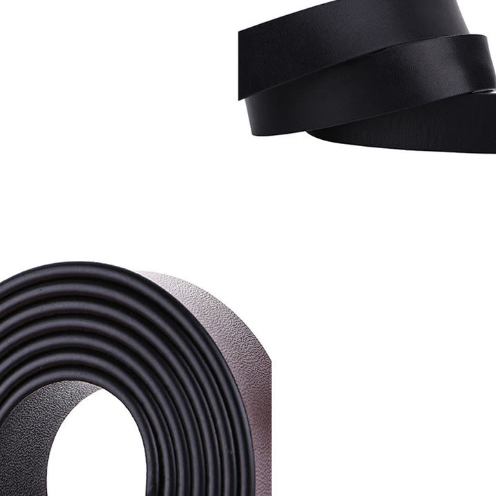 Schwarzer brauner Knotengürtel Kleid Ledergürtel für Damen - image 4