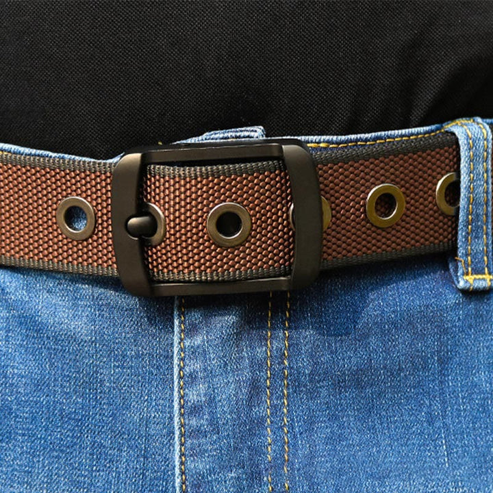 Sportgürtel für Herren mit beidseitig verwendbarer drehbarer Schnalle