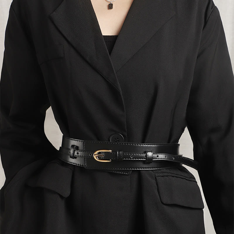 Abnehmbarer Ledergürtel Damen Dual Use Korsettgürtel