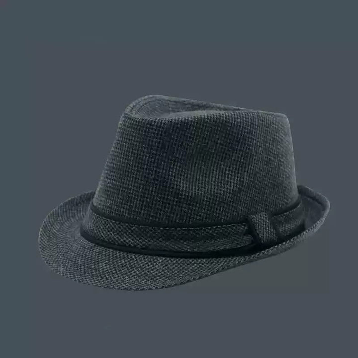 Fedora-Hut für Herren im britischen Karomuster mit Hahnentrittmuster