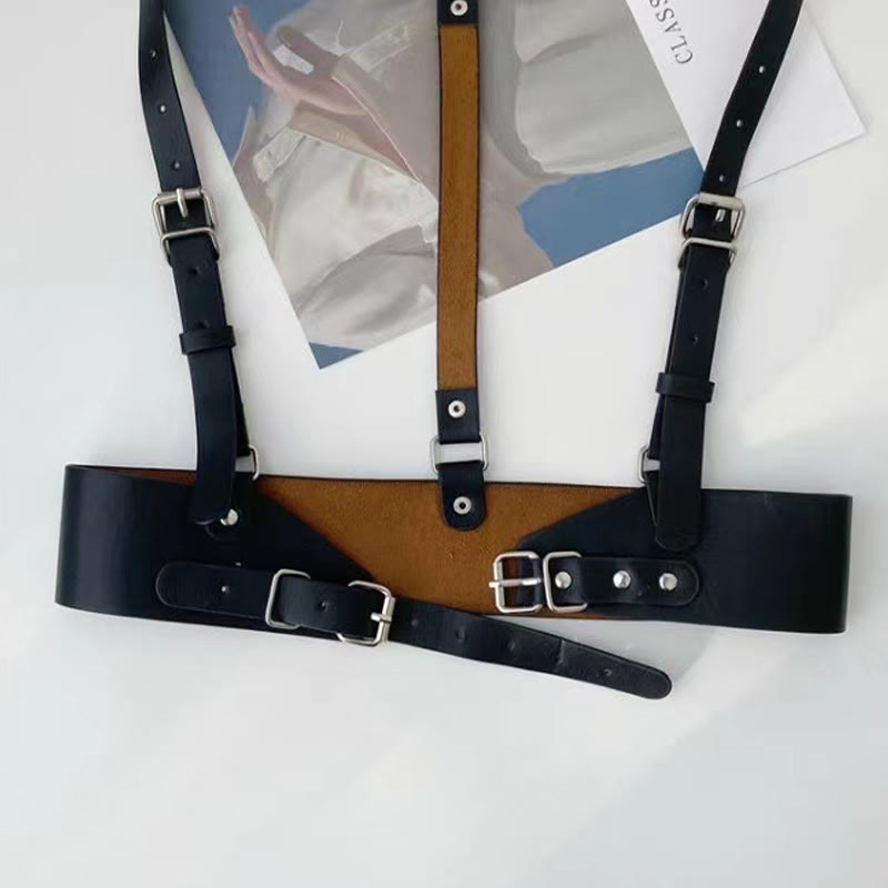 Steampunk Leder Taillenbund Verstellbarer Riemen Korsettgürtel