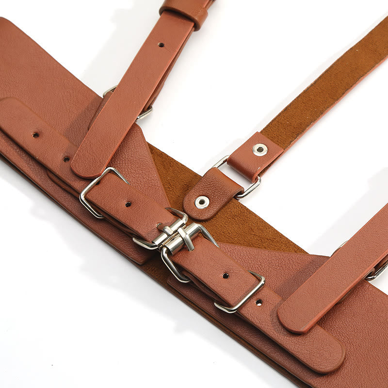Steampunk Leder Taillenbund Verstellbarer Riemen Korsettgürtel