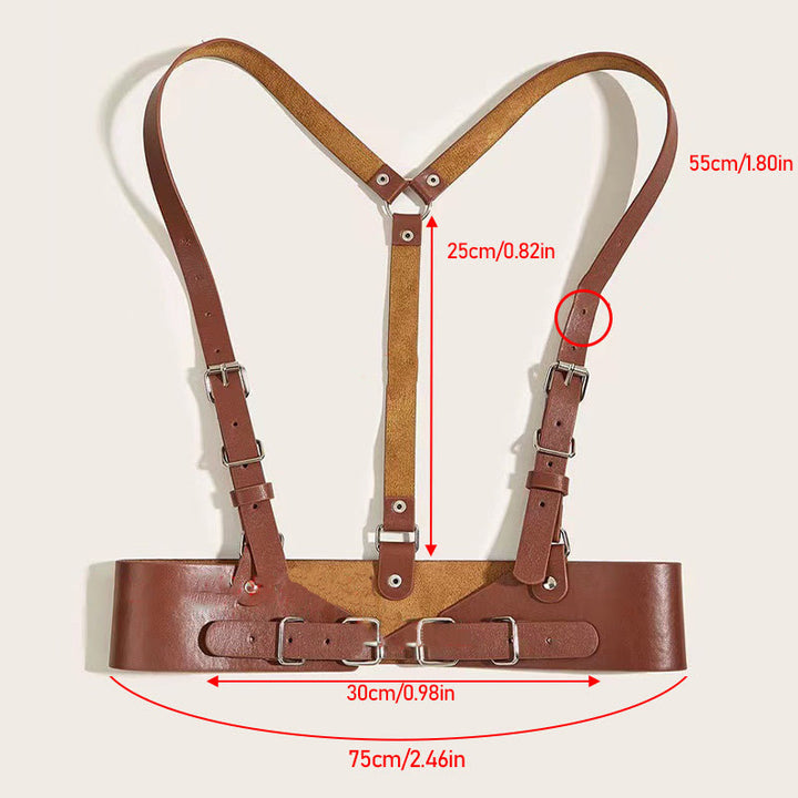 Steampunk Leder Taillenbund Verstellbarer Riemen Korsettgürtel