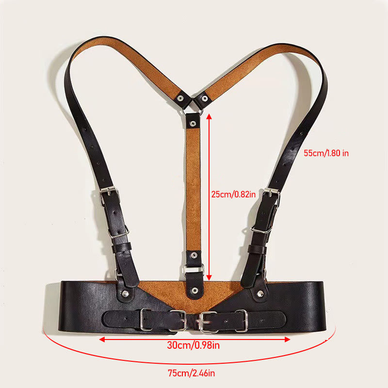 Steampunk Leder Taillenbund Verstellbarer Riemen Korsettgürtel