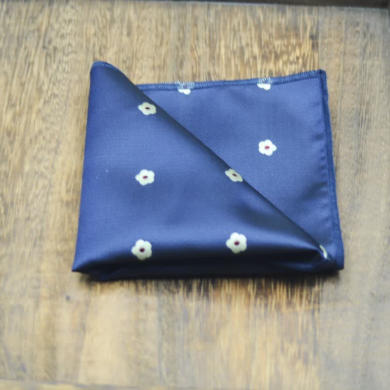 2-teiliges Einstecktuch mit Fliege und Mini-Blumenmuster für Herren