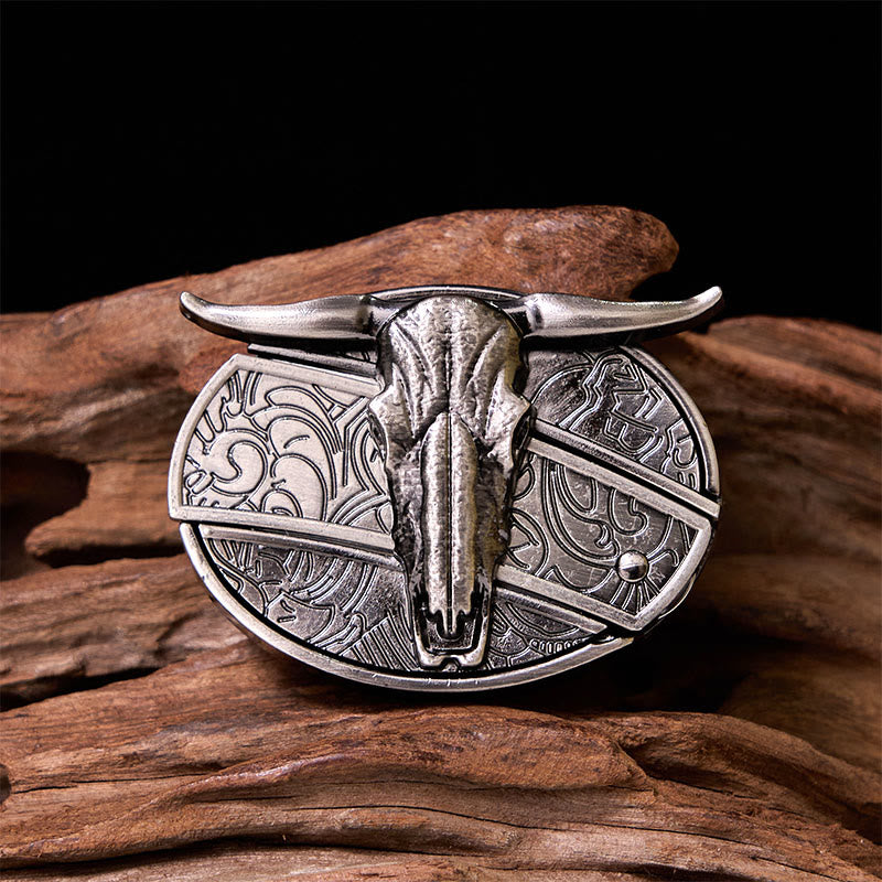 Western Cow DIY versteckte Messer Gürtelschnalle mit Bull Ring Bundle Set