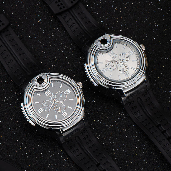 Luxuriöses nachfüllbares Butanfeuerzeug in Armbanduhrform
