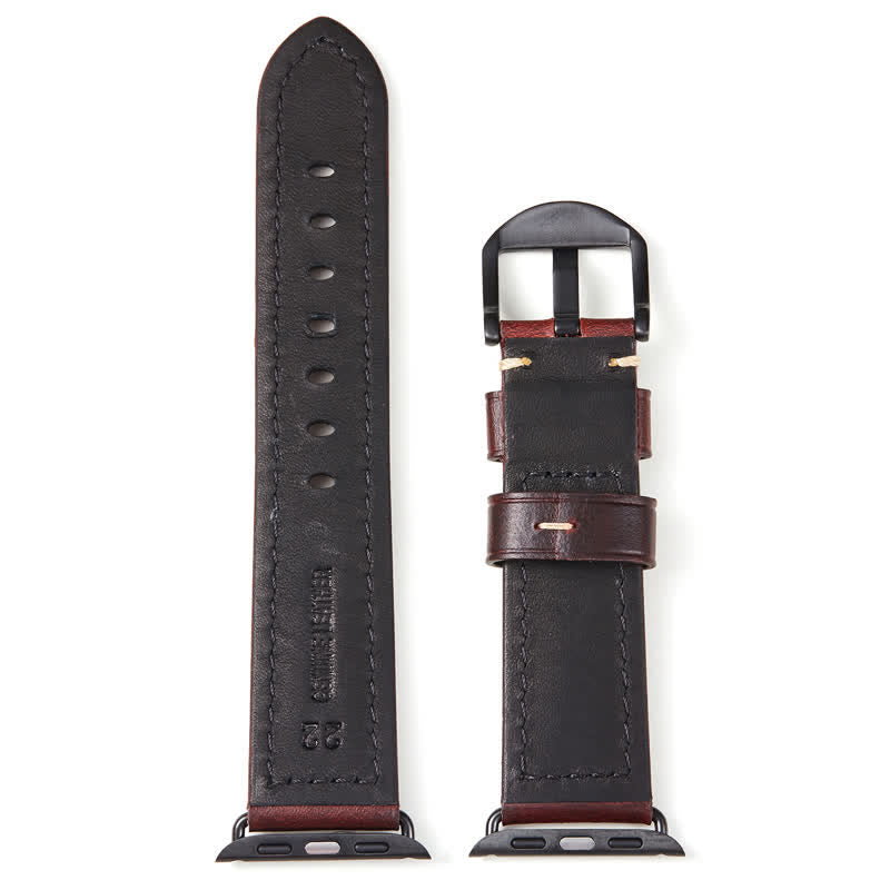 Klassisches Vintage-Uhrenarmband aus Ölwachsleder