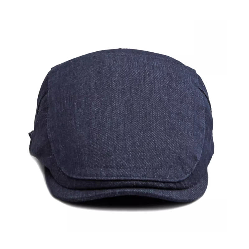 Klassische verstellbare Golf-Baskenmütze aus Denim