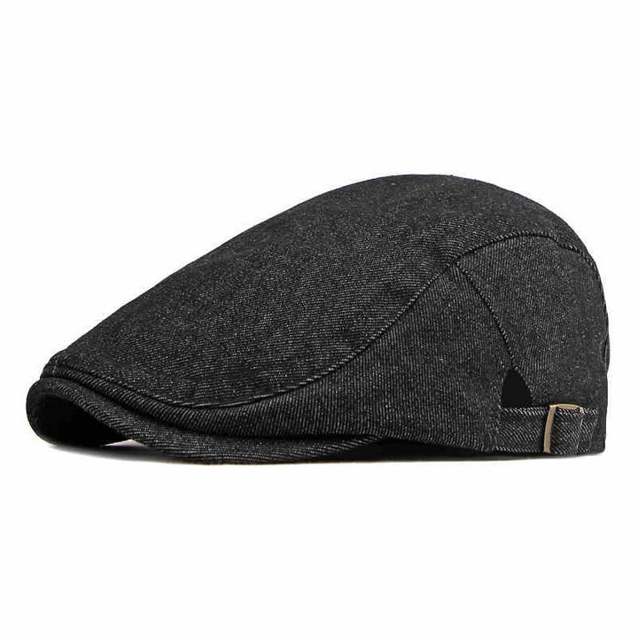 Klassische verstellbare Golf-Baskenmütze aus Denim