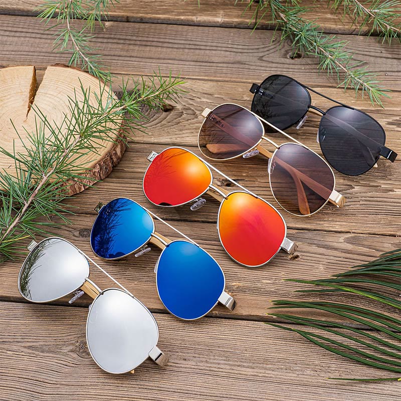 Outdoor Sonnenbrille benutzerdefinierte Name Holzetui