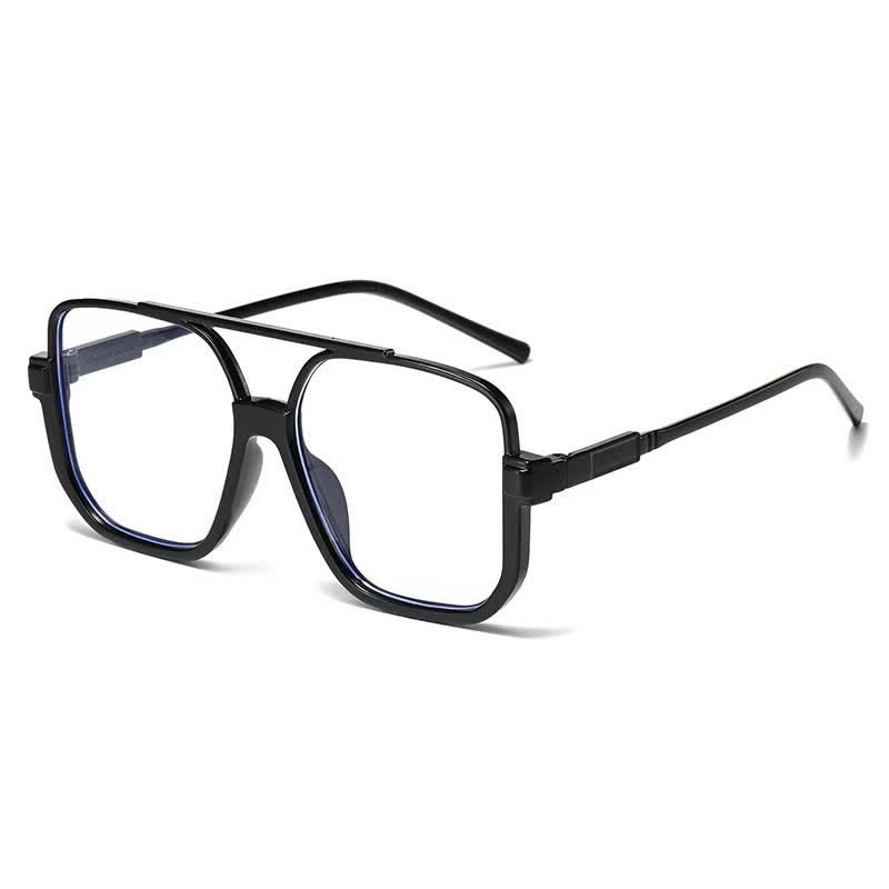 Übergroße Sonnenbrille mit quadratischem Rahmen und Sonnenschutz
