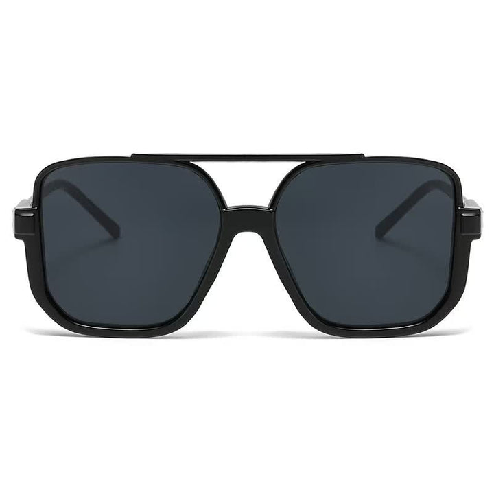 Übergroße Sonnenbrille mit quadratischem Rahmen und Sonnenschutz
