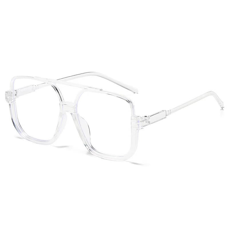 Übergroße Sonnenbrille mit quadratischem Rahmen und Sonnenschutz