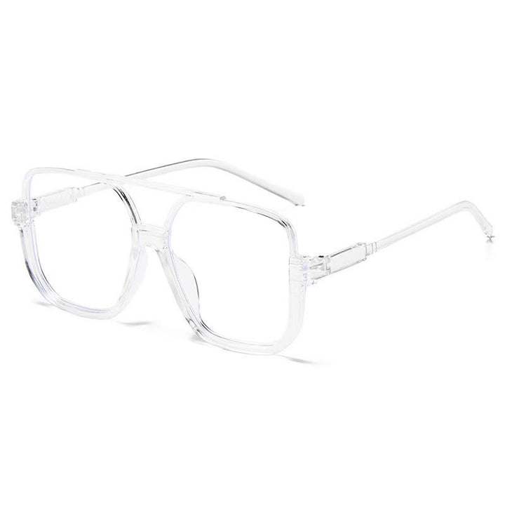 Übergroße Sonnenbrille mit quadratischem Rahmen und Sonnenschutz