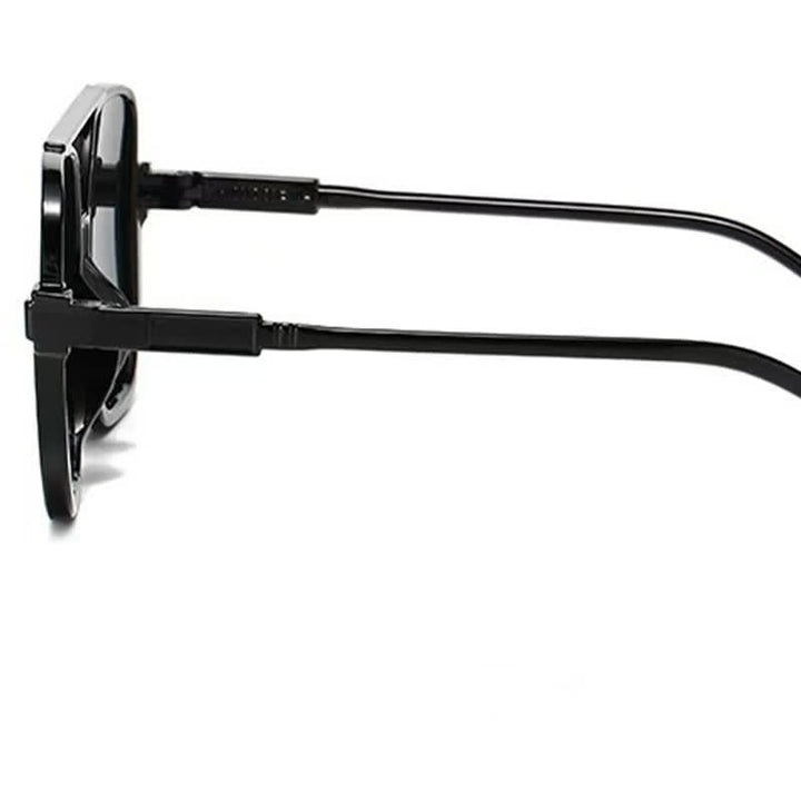 Übergroße Sonnenbrille mit quadratischem Rahmen und Sonnenschutz