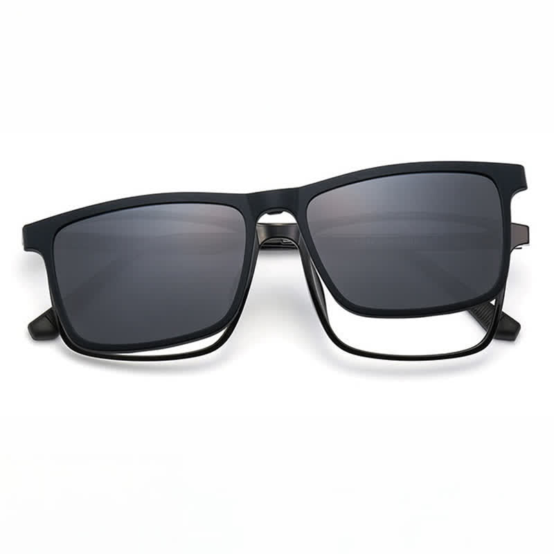 3-teilige Sonnenbrille mit magnetischen Clip-On-Objektiven und Brillenrahmen