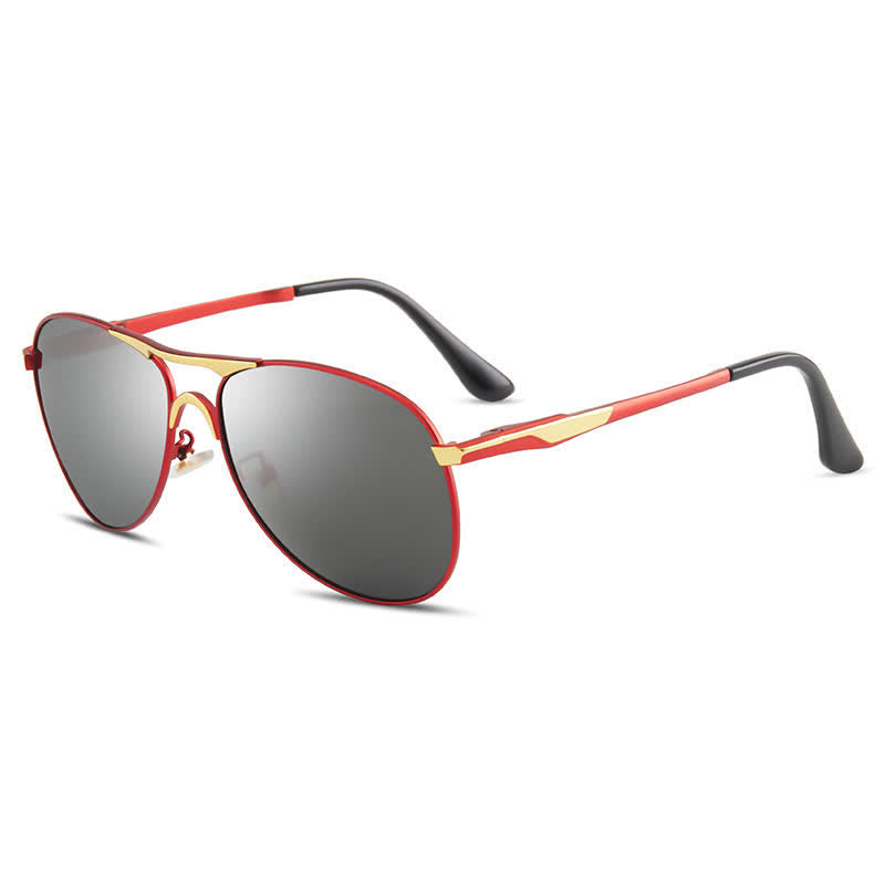Polarisierte Sonnenbrille aus Metall zum Autofahren und Angeln
