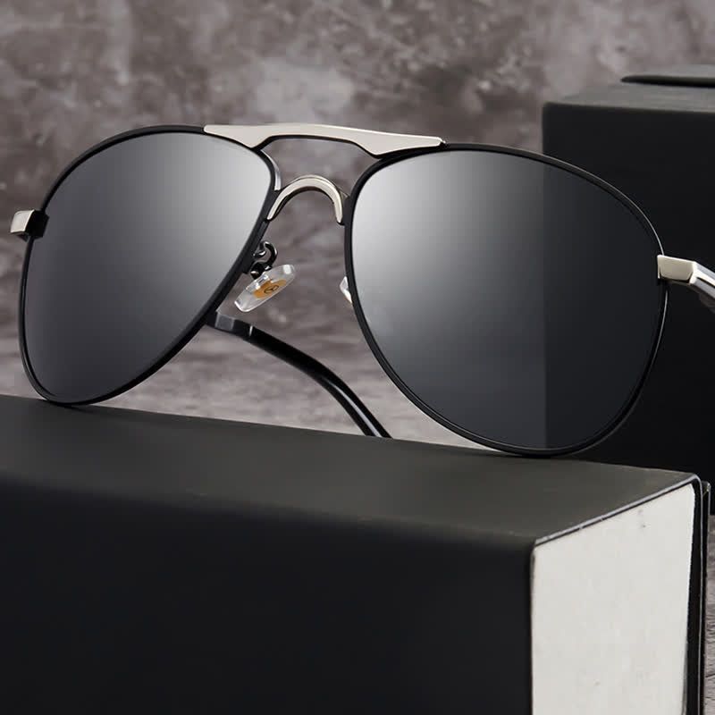 Polarisierte Sonnenbrille aus Metall zum Autofahren und Angeln