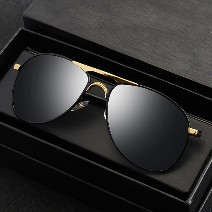 Polarisierte Sonnenbrille aus Metall zum Autofahren und Angeln