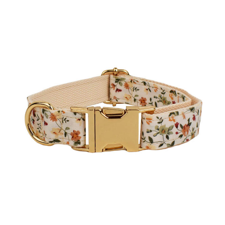 Floral Pet Verstellbares Hundehalsband mit Fliege und Leine