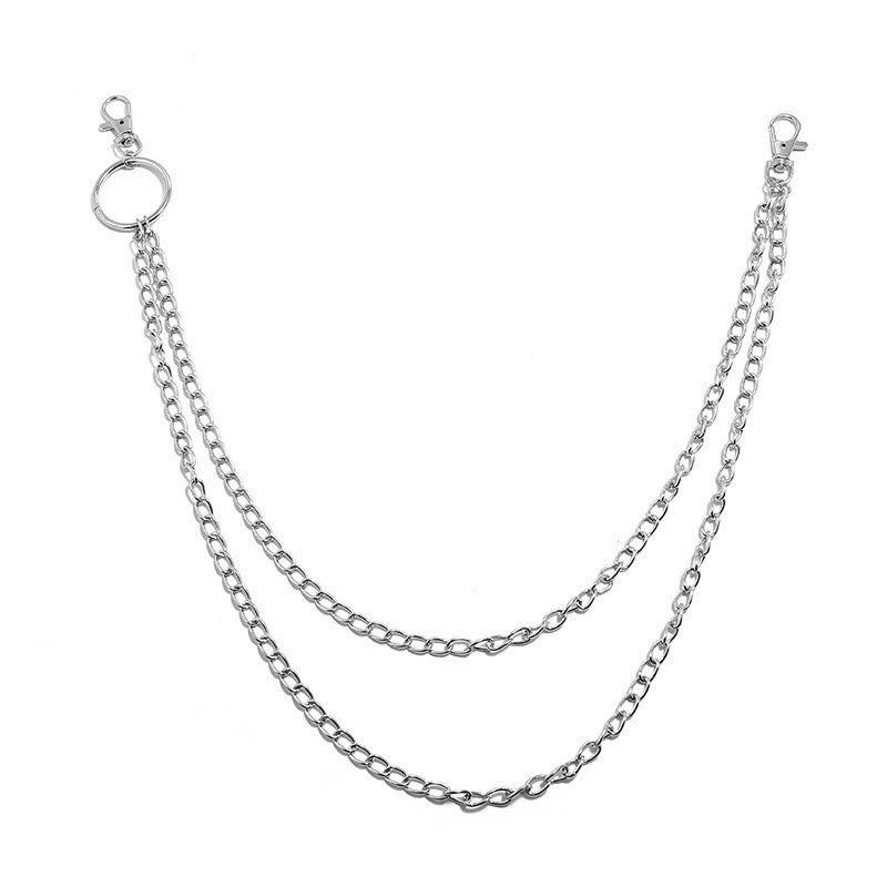 Punk-Gürtelkette, dreilagige Gothic-Taillenkette