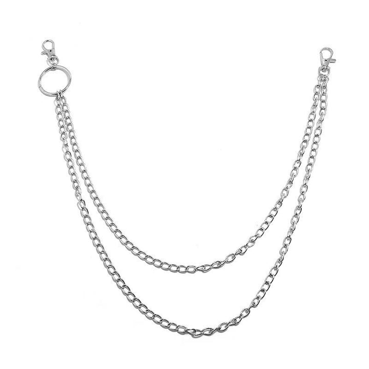 Punk-Gürtelkette, dreilagige Gothic-Taillenkette