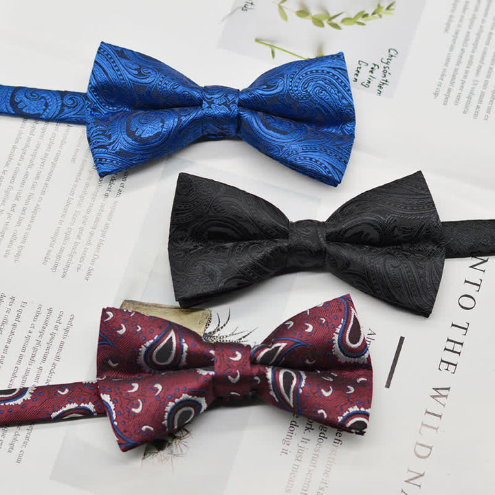 Elegante Fliege für Herren mit Paisley-Vintage-Kunstmuster