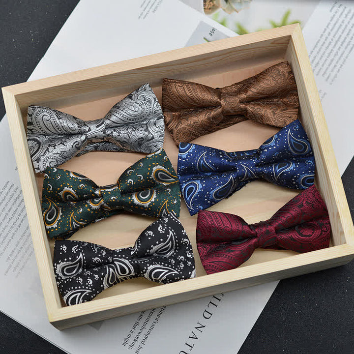 Elegante Fliege für Herren mit Paisley-Vintage-Kunstmuster