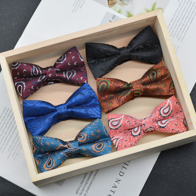 Elegante Fliege für Herren mit Paisley-Vintage-Kunstmuster