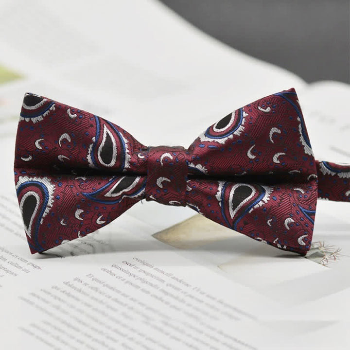 Elegante Fliege für Herren mit Paisley-Vintage-Kunstmuster