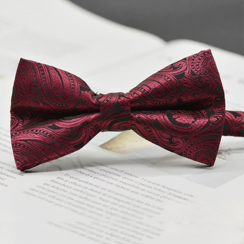Elegante Fliege für Herren mit Paisley-Vintage-Kunstmuster