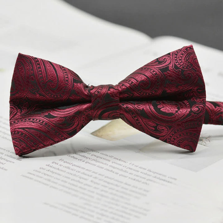 Elegante Fliege für Herren mit Paisley-Vintage-Kunstmuster