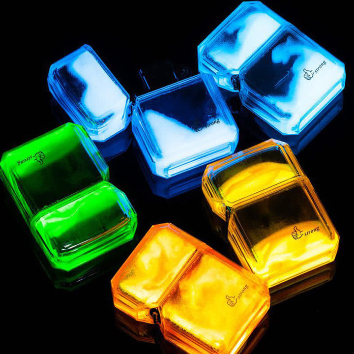 Cooles, fluoreszierendes, nachfüllbares Butanfeuerzeug mit Treibsand