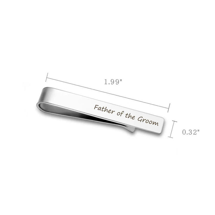 Krawattennadel für Hochzeiten mit individuellem Text