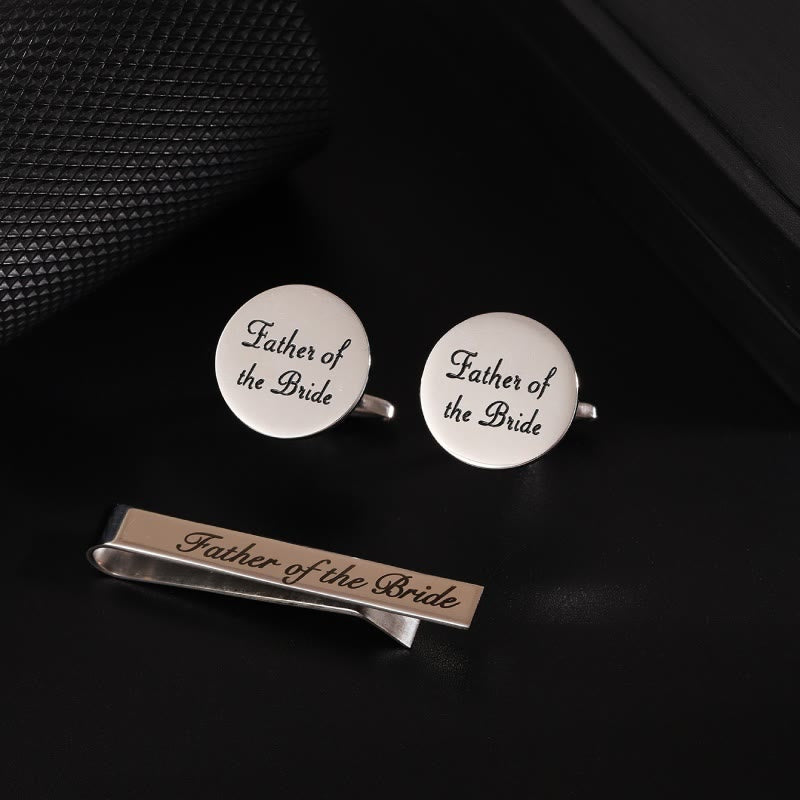 3er Set Krawattenklammer für den Trauzeugen für Hochzeitsanzug - Vater der Braut - image 7